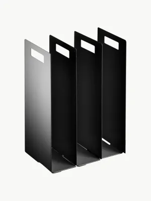 Yamazaki Комплект органайзеров для полотенец Tower, 2 предмета, Ш 15 × Г 15 см, Чёрный