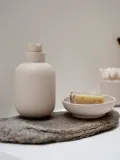 Zone Denmark Ёмкость для хранения Sensu из каменной керамики, Ø 10 × В 8 см, Светлый бежевый — фото 3
