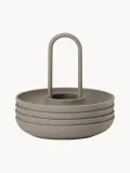Zone Denmark Набор рюмок для яиц Singles с центральной ручкой, тауп, 5 шт — фото 2