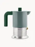 Alessi Гейзерная кофеварка Vite для плиты, алюминиевая, на 3 чашки, 150 мл, высота 17 см, шалфейный зелёный — фото 1