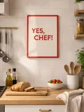Any Image Картина ручной работы с типографикой Yes, Chef — фото 8