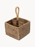 Bazar Bizar Подставка-органайзер для приборов и салфеток из ротанга, 18х29х18 см — фото 1