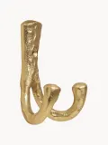 Broste Copenhagen Крючок настенный для одежды Tess из алюминия с молотковой фактурой, 5х8 см, золотистый — фото 1
