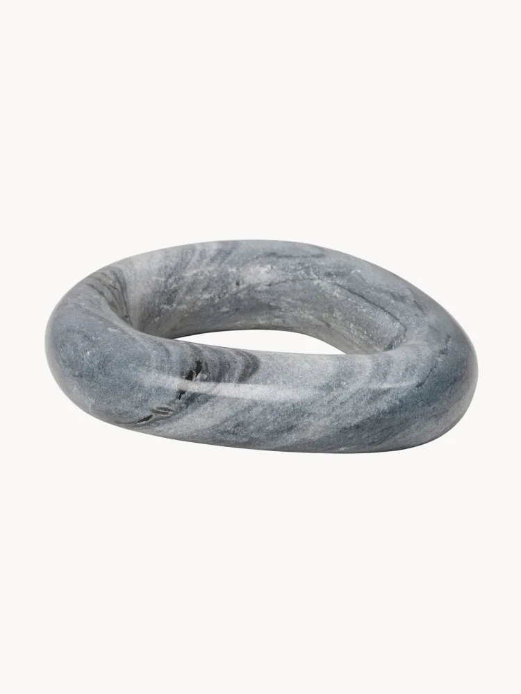 Broste Copenhagen Подставка мраморная Elsa, голубая, 15 см