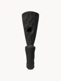 Broste Copenhagen Крючок настенный для одежды Tess из алюминия с молотковой фактурой, 2х8 см, чёрный — фото 3