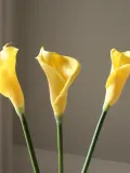 Botane Искусственные цветы Calla Lily, Д 45 см, Светлый жёлтый — фото 3