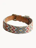 Buddys Dogwear Ошейник для собак Naya ручной работы тканый с латунной пряжкой, длина 32 см, сине-красный — фото 6