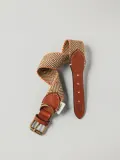 Buddys Dogwear Ошейник для собак Capri ручной работы с геометрическим узором, длина 32 см, бежево-коричневый — фото 2