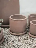 DBKD Кашпо уличное из терракоты Terra, высота 18 см, Ø 18 × В 18 см, Nugatowy — фото 7