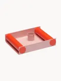 Подсвечник Design Letters Ray из стали, Ш 15 × В 3 см, Светлый розовый — фото 1