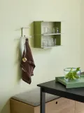 Hübsch Home Вешалка настенная Flip из железа, Ш 20 см, Светлый серый — фото 3