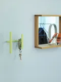Hübsch Home Вешалка настенная Flip из железа, Ш 20 см, Светлый зелёный — фото 3