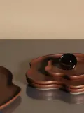 Блюдо для подачи Aalto Iittala, карамельное, 25 см, Ш 15 × Г 14 см, Nugatowy — фото 2
