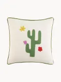 Jonathan Adler Подушка декоративная Playa 46х46 см, Ш 46 × Д 46 см, Приглушённый белый — фото 1