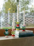 Подсвечник &klevering Blume расписной, Ø 9 × В 15 см, Светлый розовый — фото 3