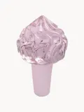 &klevering Пробка для бутылки Whip из боросиликатного стекла в форме шапки взбитых сливок, светло-розовая — фото 1