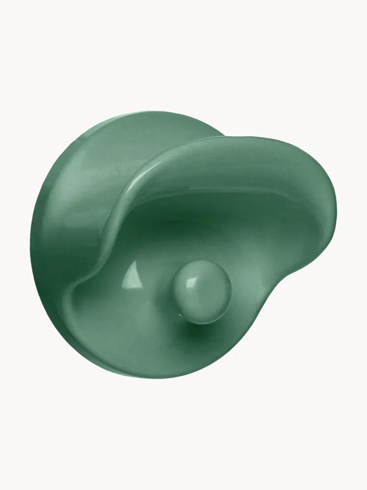 Kartell Комплект настенных крючков Seventies, 2 шт, Ø 11 × В 5 см, Мятный зелёный