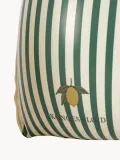 Konges Sløjd Нарукавники для плавания Green Stripe надувные детские с двойными камерами, размеры 11-19 и 19-30 кг, молочно-белые с зелёным — фото 4