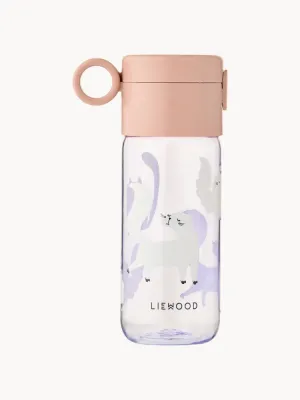 Liewood Бутылка детская Clemence для воды из тритана с откидным носиком, 350 мл, высота 19 см, кремово-белая с персиковым