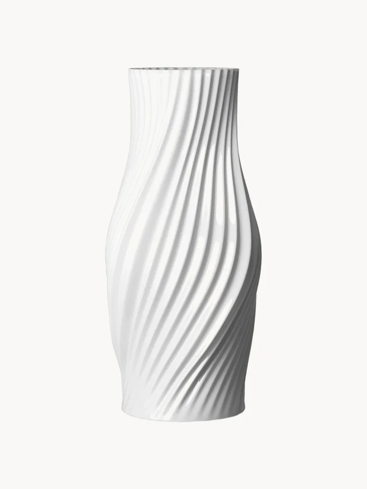 Lyngby Porcelaen Ваза Twist из фарфора высотой 31 см