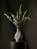Lyngby Porcelaen Ваза Twist из фарфора высотой 18 см — фото 4