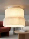 Maytoni Потолочный светильник Scala светодиодный с рифлёным стеклянным плафоном — фото 7