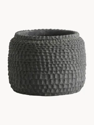 Nordal Кашпо для цветов Aoba, 18 см, Ø 21 × В 18 см, Антрацитовый