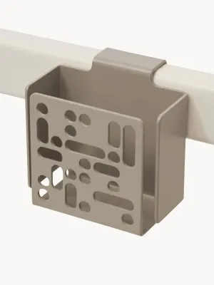 Pedestal Корзина для пультов Remote, 9 x 9 см, Ш 9 × Г 4 см, Светлый бежевый