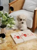 Printworks Блокнот-дневник A Dog’s Life для записей о собаке в тканевой обложке, 19 x 24 x 2 см, бежевый с красным — фото 6