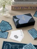 Printworks Игральные карты Reverra, 2 колоды в футляре из натуральной кожи, 16х11х5 см, в оттенках синего — фото 5