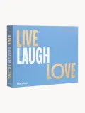 Printworks Фотоальбом Live, Laugh, Love горизонтальный на 30 страниц, 34 x 26 x 5 см, синий с бежевым и белым — фото 1
