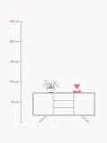 Qeeboo Светильник настольный детский Teddy Love в форме мишки с сердцем, аккумуляторный, с диммером, 23х22х13 см, розовый — фото 2