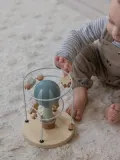 Sebra Лабиринт игрушечный Balloon с шариками, бук и фанера, ручная работа, диаметр 15 см, высота 17 см, в оттенках синего — фото 3
