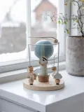 Sebra Лабиринт игрушечный Balloon с шариками, бук и фанера, ручная работа, диаметр 15 см, высота 17 см, в оттенках синего — фото 5