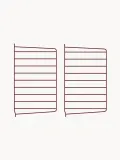String Furniture Кронштейн настенный String System для полок, панель стальная с порошковой окраской, 30х50 см, красный — фото 5