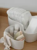 We Are Bitte Корзина для хранения Wave из силикона для детской и ванной, 23х16х10 см, белая — фото 4