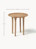 Westwing Collection Столик приставной Jeani, Ø 45 × В 45 см, Светлое дерево — фото 2