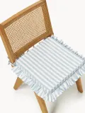 Westwing Collection Комплект подушек на стул Ivette, 2 шт, Ш 40 × Д 40 см, Светлый синий — фото 6
