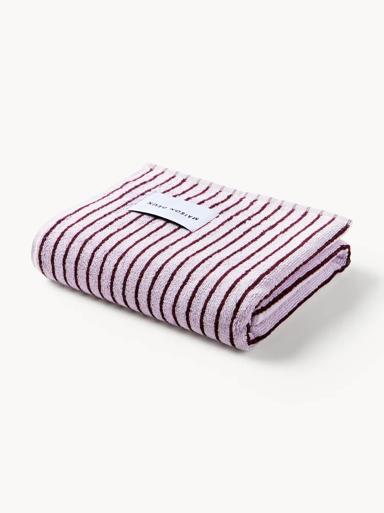 Maison Deux Полотенце Stripes, полотенце для рук, Ш 50 × Д 100 см, Лавандовый