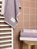 Maison Deux Полотенце Stripes, полотенце для рук, Ш 50 × Д 100 см, Лавандовый — фото 6