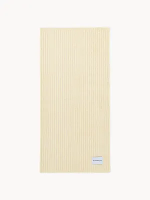 Maison Deux Полотенце банное Stripes махровое, светло-розовое с желтым