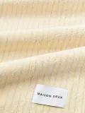 Maison Deux Полотенце банное Stripes махровое, светло-розовое с желтым — фото 2