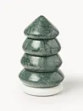 Westwing Collection Подсвечник из мрамора Cutemas, тёмно-зелёный и белый мрамор — фото 1