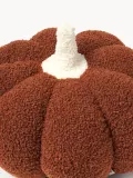 Westwing Collection Подушка декоративная Aluma в форме тыквы, терракотовая с молочно-белым — фото 6