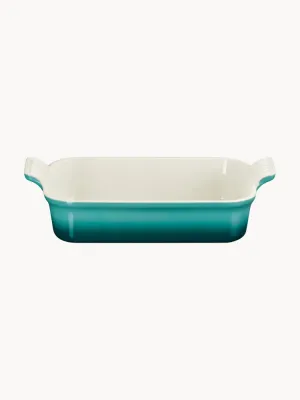 Le Creuset Форма для запекания Tradition, 33х9х20 см, 2,4 л, цвет: бирюзовый, молочно-белый