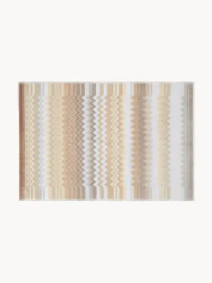 Missoni Коврик для ванной Giacomo, бежевый со светло-голубым и белым