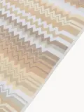 Missoni Коврик для ванной Giacomo, бежевый со светло-голубым и белым — фото 2