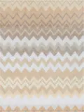 Missoni Коврик для ванной Giacomo, бежевый со светло-голубым и белым — фото 4