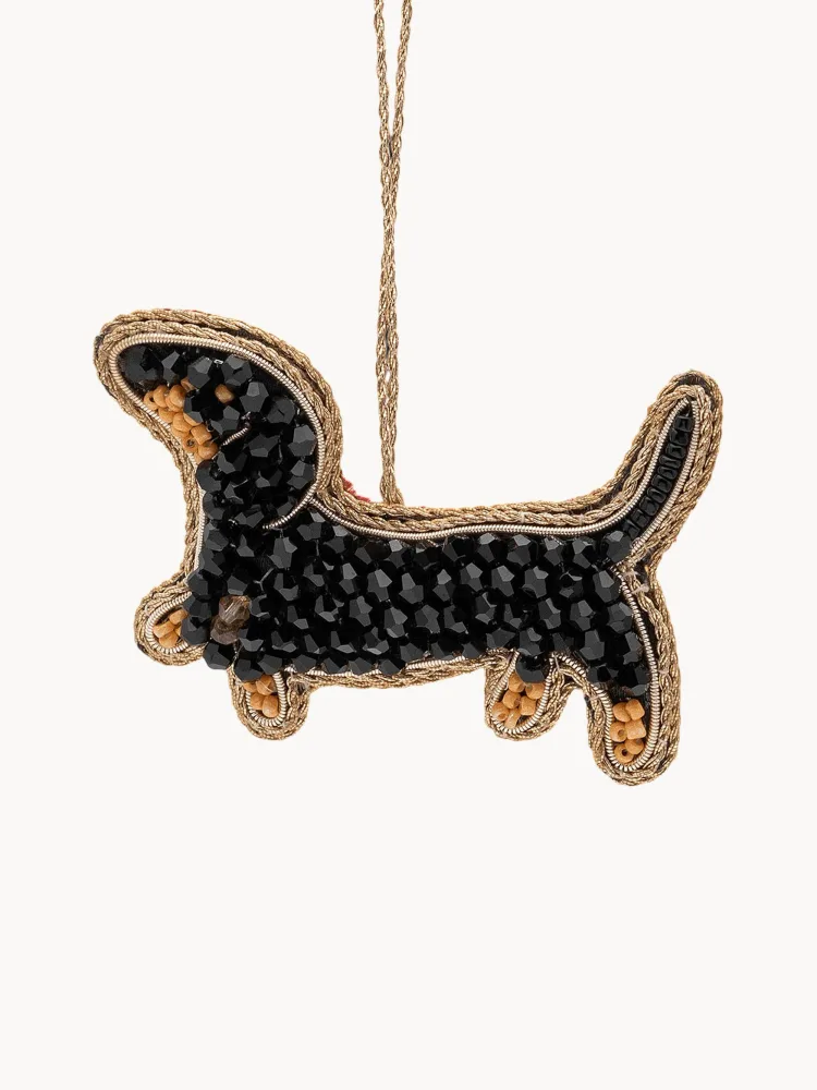 Anna + Nina Ёлочное украшение Dachshund ручной работы