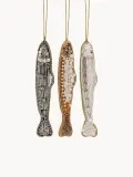 Anna + Nina Ёлочные украшения Sardine ручной работы, набор из 3 шт — фото 1